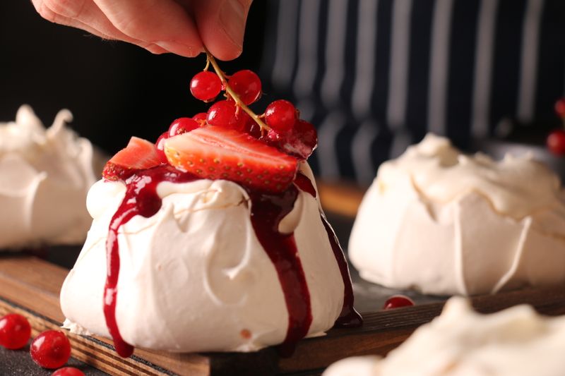 Panna cotta dessert at luce pizza