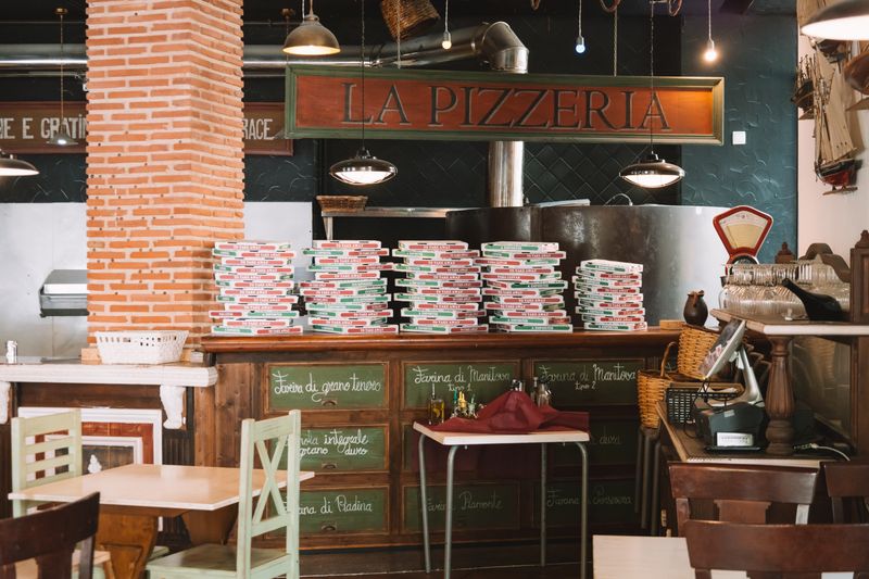 pizza luce restaurant interior with warm atmosphere